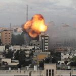 Rockets launched from Lebanon and Israel respond with artillery

