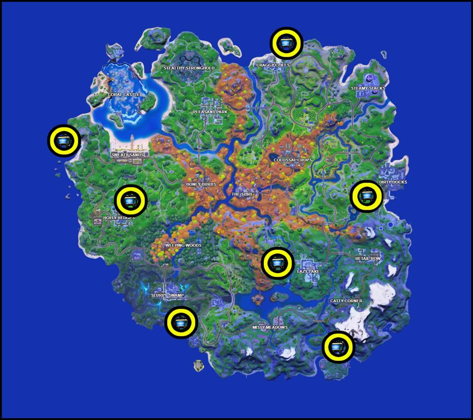 Scary TV Sites Collection Fortnite Map