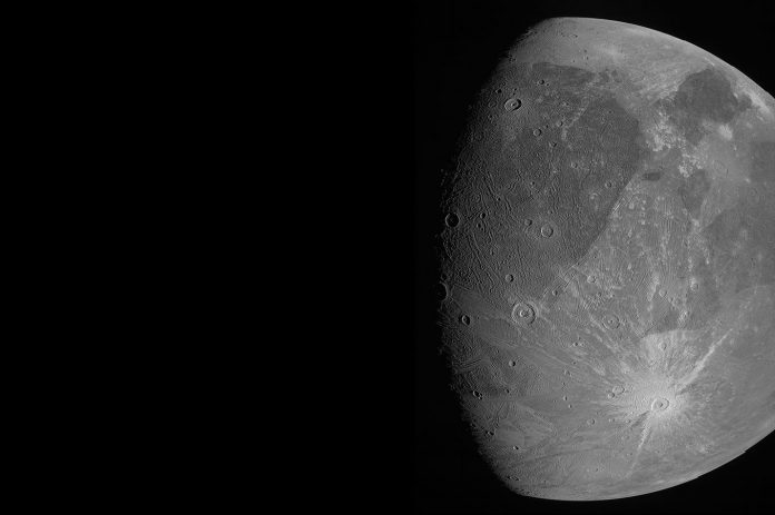 Spacecraft flies over Jupiter's massive moon, first close-up shot in years


