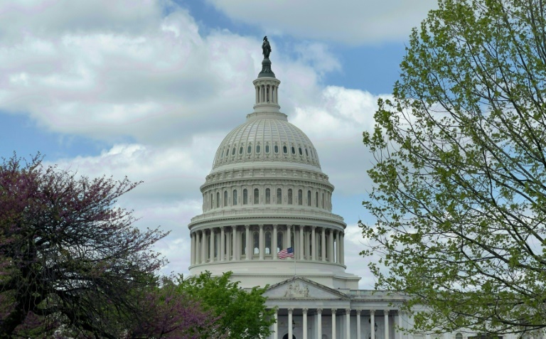 The Capitol Building, the seat of the US Congress, in Washington on April 17, 2021