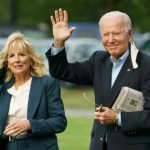 Joe Biden et sa femme Jill près de la Maison Blanche à Washington le 9 juin 2021