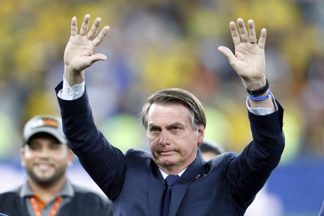 Brazilian President Jair Bolsonaro confirmed that his country will host the Copa America this summer

