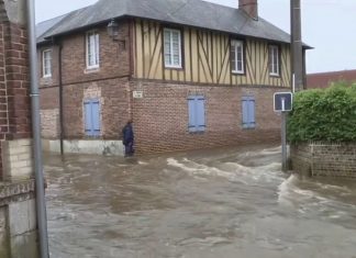 Underwater streets in Normandy and the East

