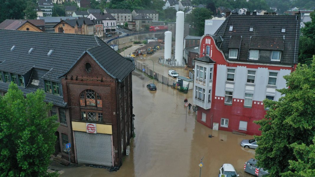 Germany was hit by violent storms

