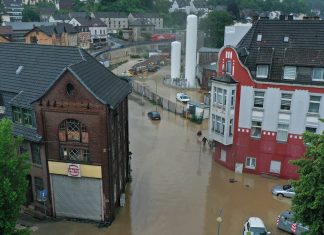 Germany was hit by violent storms

