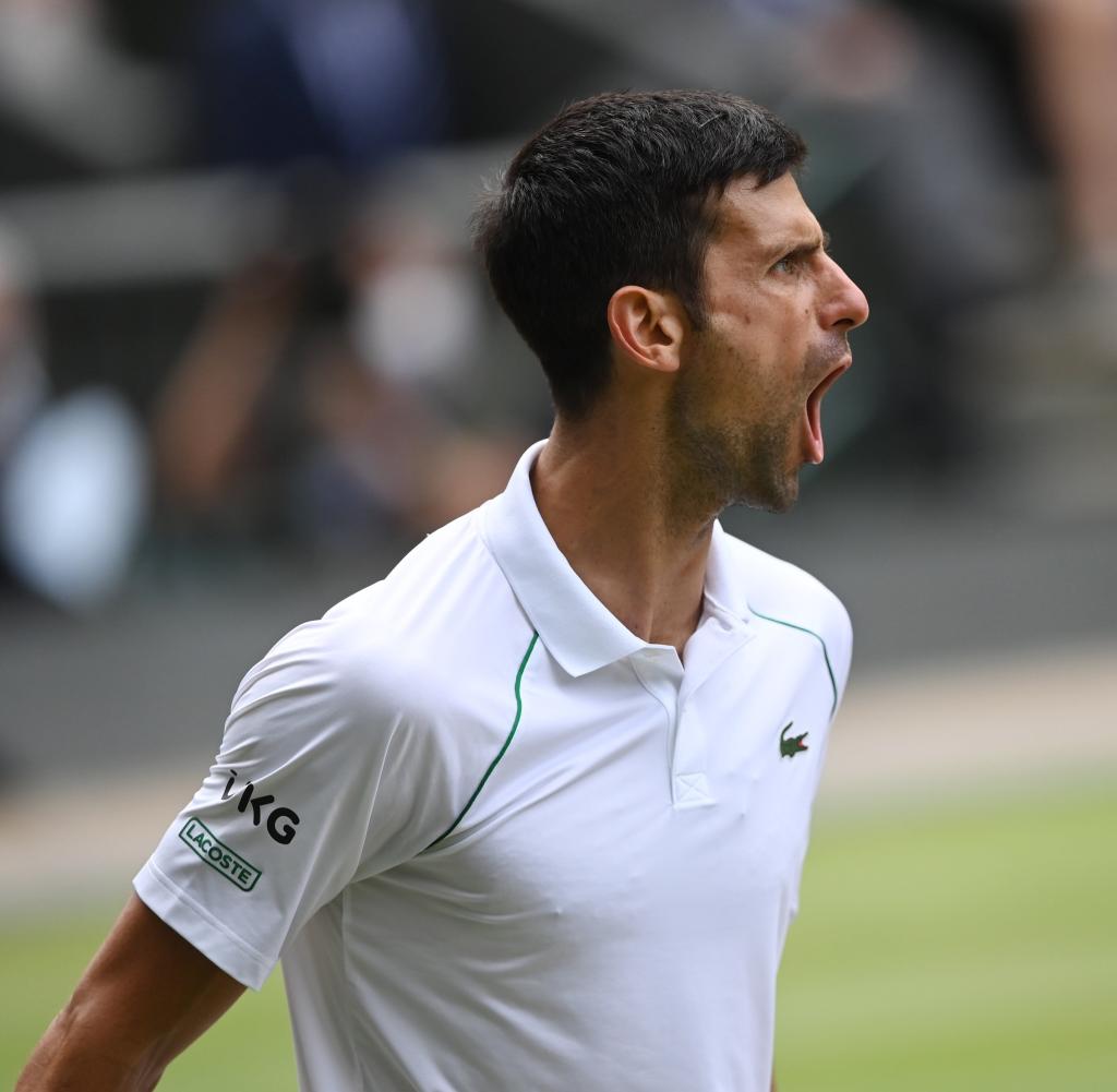Novak Djokovic released his emotions after the victory