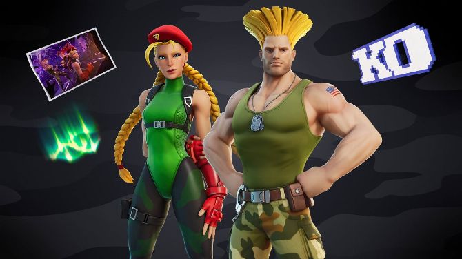 Cammy and Guile from Street Fighter suddenly appear in the game

