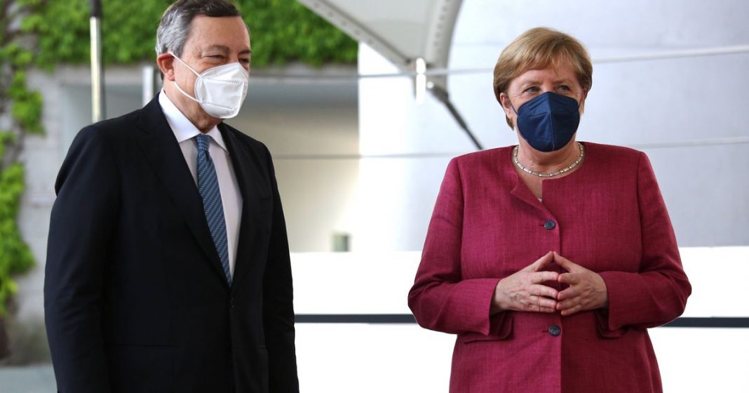 Draghi listens to Merkel: 