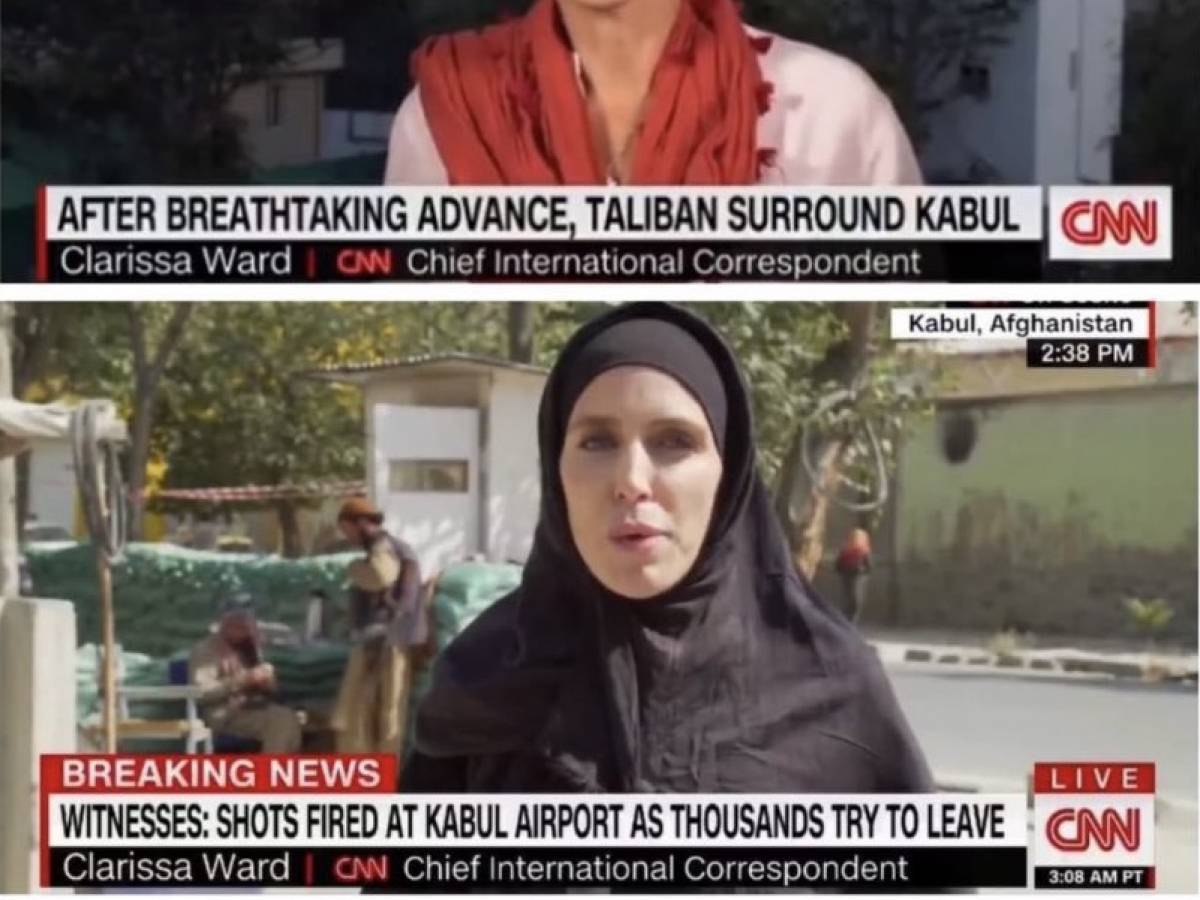 CNN journalist in hijab after the Taliban's arrival: What ...