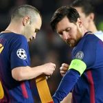 Iniesta 'hurts' to see Messi at PSG


