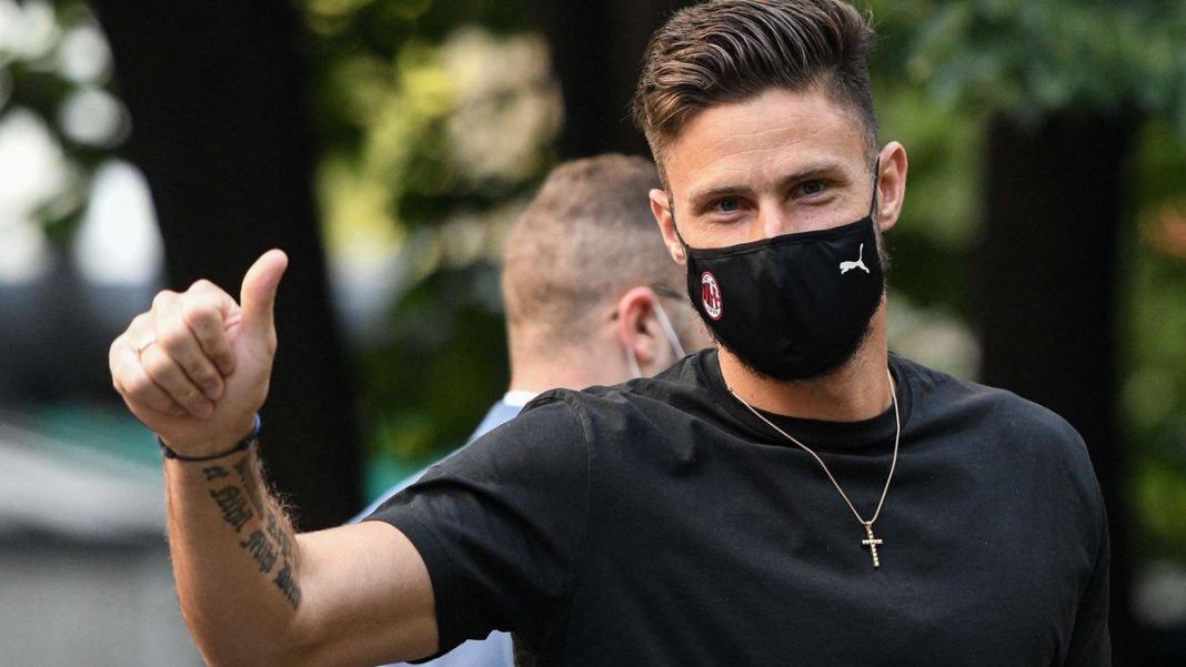 Olivier Crowd scored four minutes after playing his first game with AC Milan

