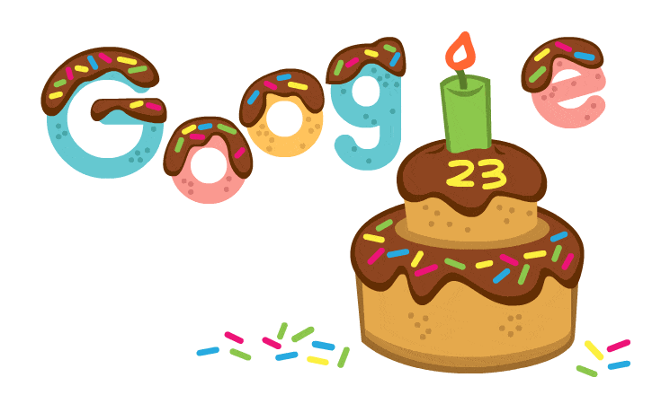 23 years google google doodle birthday