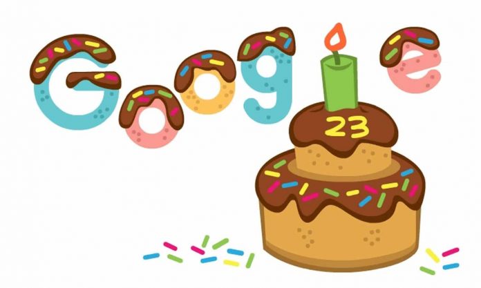 23 Years of Google: A Google Doodle to Celebrate the Company's 23rd Birthday - That's How It All Began and Lots of Information

