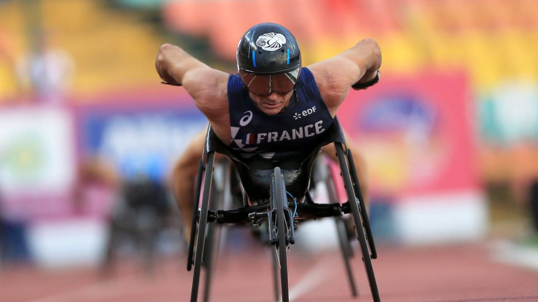 Pierre Fairbank won the bronze medal in the 800m in his last sprint at 50

