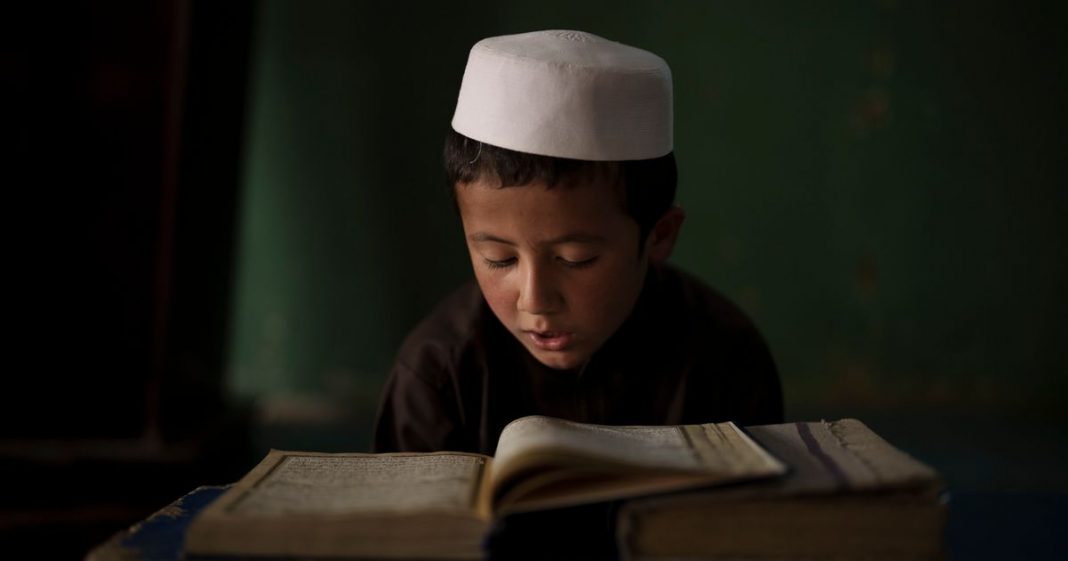   Life in a school in Kabul.  Associated Press

