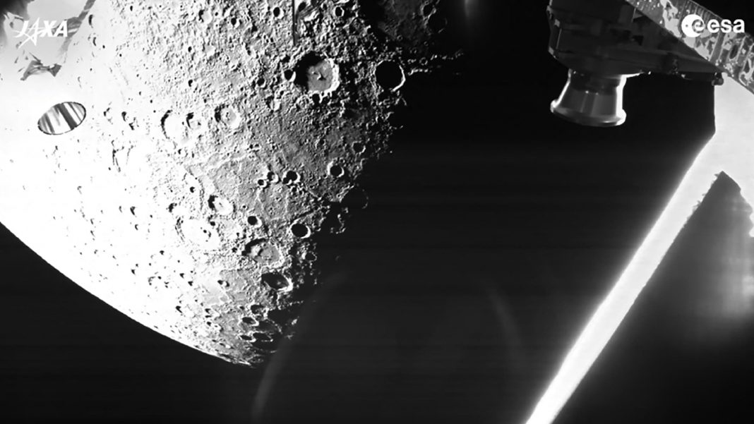 The BepiColombo satellite captured its first image of Mercury

