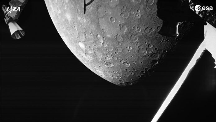The BepiColombo space probe takes the first pictures of Mercury

