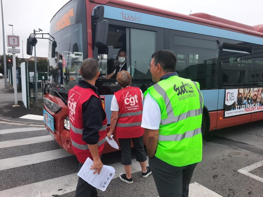 Trois opérations de filtrage avaient été menées dans des dépôts Tisséo jeudi 16 septembre 2021 : le trafic des bus avait été perturbé à Toulouse