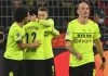 La joie de l&apos;attaquant de Dortmund, Marco Reus, après avoir ouvert le score à domicile sur pénalty face à l&apos;Ajax Amsterdam, lors de la 4e journée de la Ligue des Champions, le 3 novembre 2021 (AFP - Ina Fassbender)