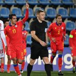 A player was sent off after ten seconds during Andorra and Poland

