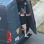   A half-naked woman gets out of the truck.  The driver is evicted on video

