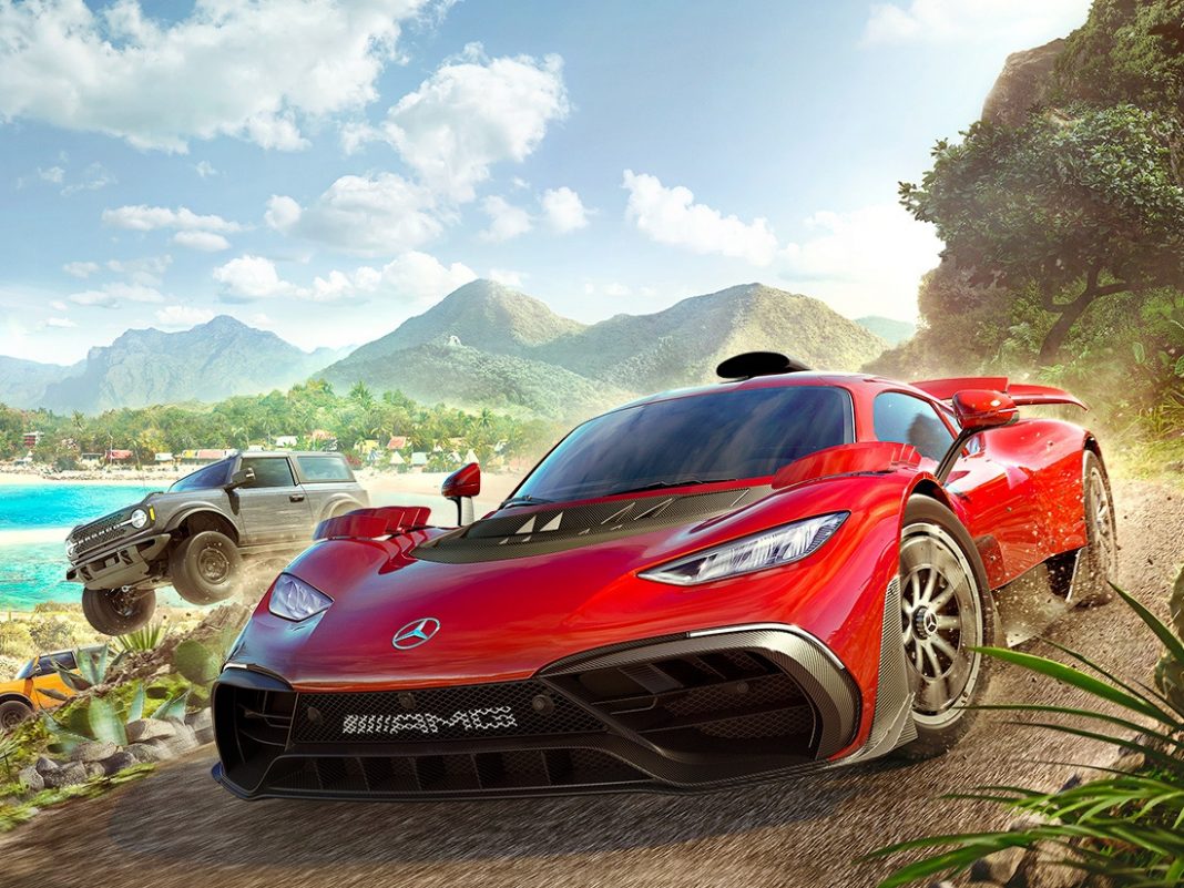 Forza Horizon 5 mit dem Mercedes-AMG One 2021 und der 2021 Ford Bronco Badlands