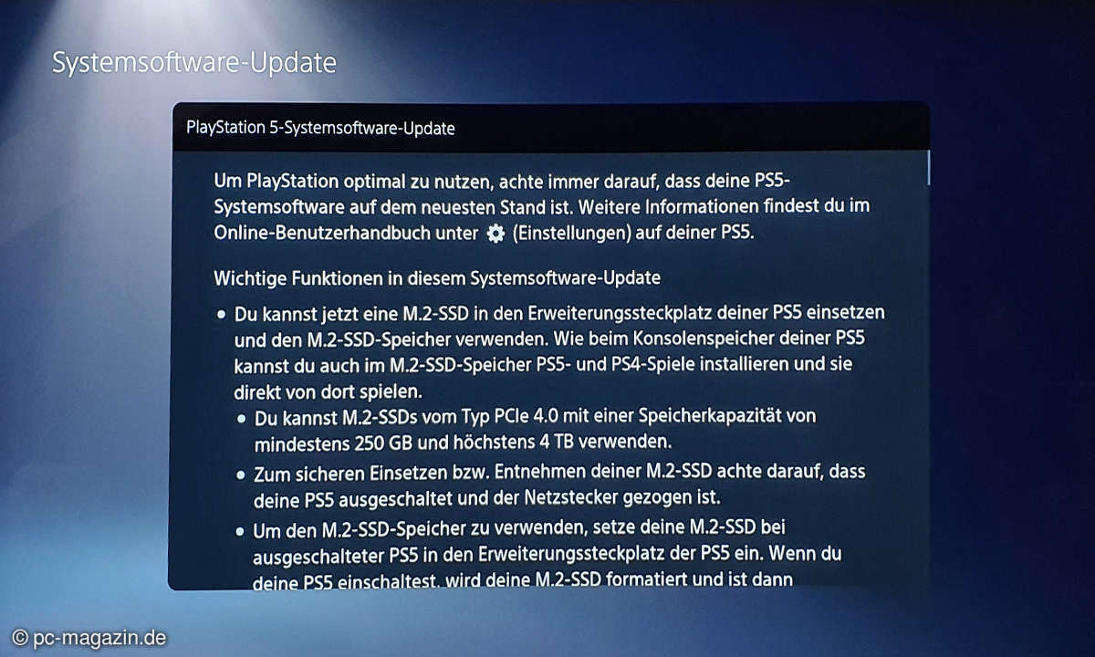 Here Sony sums up the most important things: PS5 SSDs are now allowed!
