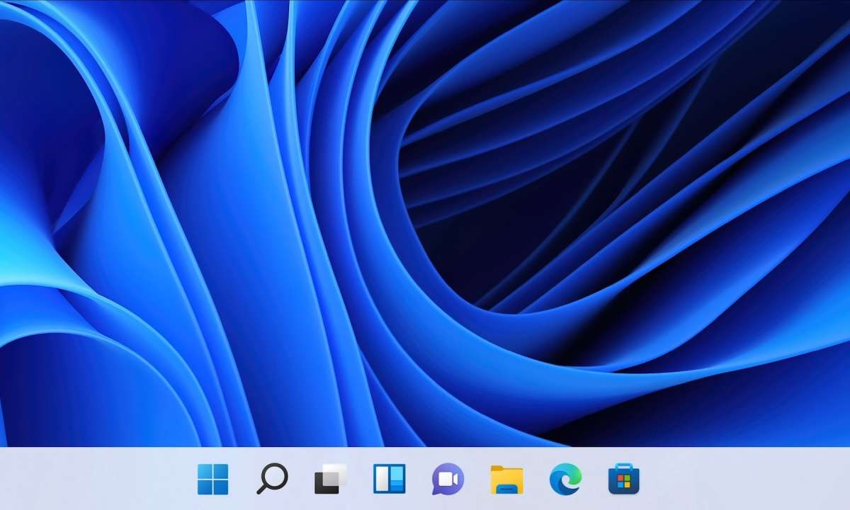 The Start menu moves to the middle in Windows 11.