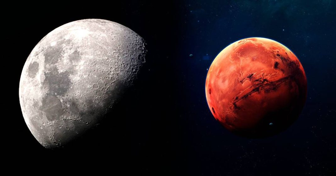 Mars and the Moon will greet the New Year with a kiss - El Financiero

