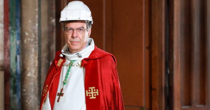   The Pope accepts the resignation of the Archbishop of Paris.  The one that says 