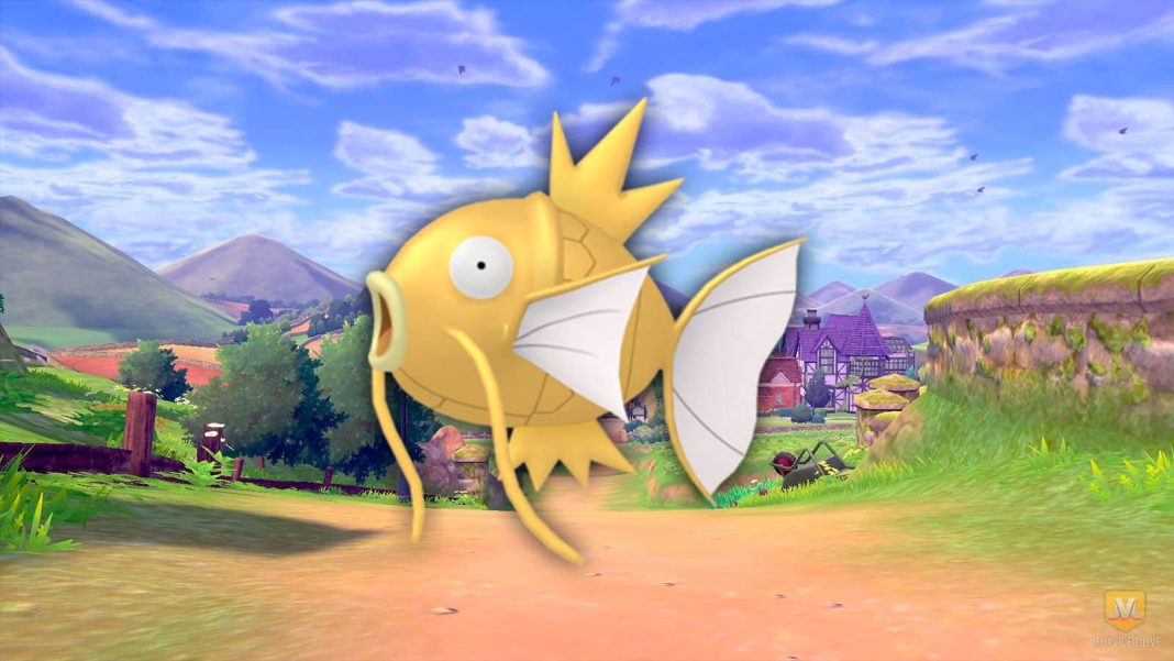 Shiny Magikarp appears in Pokémon Sword & Shield

