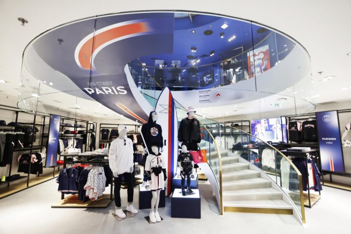 Paris Saint-Germain: A new flagship store opens on the Champs Elysees in Paris

