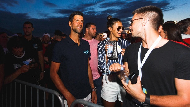Novak Djokovic: Tennis star as part of "jiboni"- Concert as part of the controversial Adriatic Serb tour in June 2020 (Source: imago / pix images)