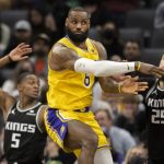 James scored 34, but the Lakers fell into the hands of the Kings

