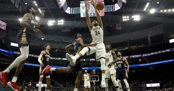 With 35 points from Giannis, the Bucks beat the Pelicans 136-113

