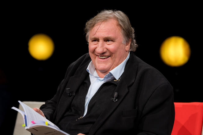 Gérard Depardieu, invité spécial de l'émission « La Grande Librairie » sur France 5, le 14 février 2022.