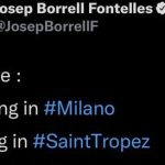 Borrell's (deleted) tweet after sanctions against Russia - Corriere.it

