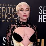 Lady Gaga stunned at the 2022 Critics' Choice Awards in a Gucci dress

