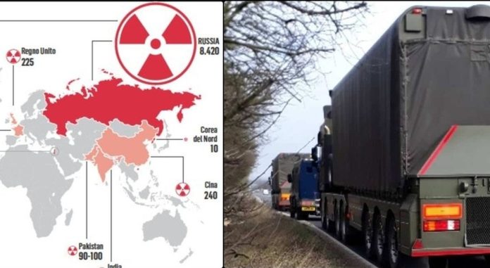 A truck with nuclear warheads arrives at a warehouse in Britain, a high voltage in the heart of Europe

