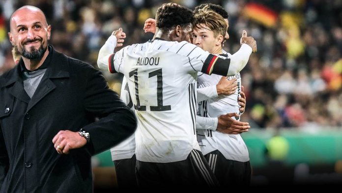 Die deutsche U21-Nationalmannschaft trifft am Dienstag im Top-Duell auf Israel.