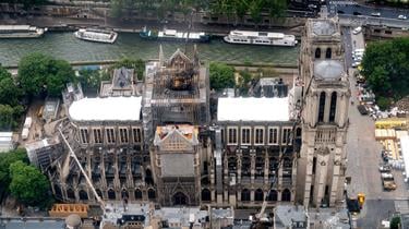 Emmanuel Macron is convinced that Notre Dame de Paris and its tower must be restored symmetrically. 