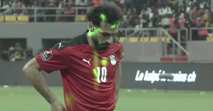 The laser scandal in the penalty shootout for Egypt and Senegal in the play-off match of the World Cup in Qatar

