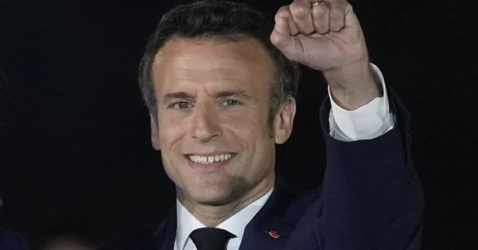 Macron re-elected president of France with 58.6%: 