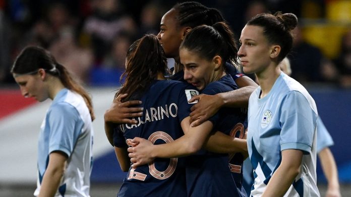 The French women's team qualified for the 2023 World Cup after their victory over Slovenia

