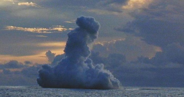 NASA shares stunning photos of an underwater volcano that has erupted

