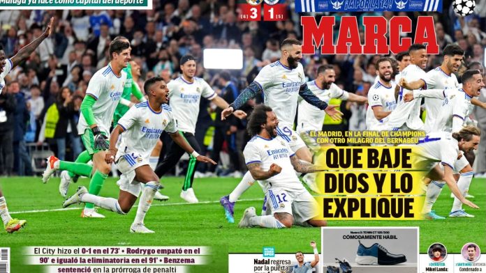 Madrid press calls on God to understand the unreal

