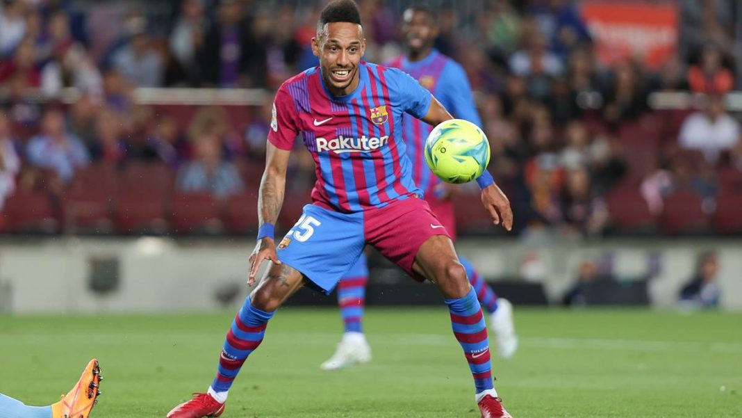 Pierre-Emerick Aubameyang erzielte für den FC Barcelona gegen Celta Vigo zwei Treffer.