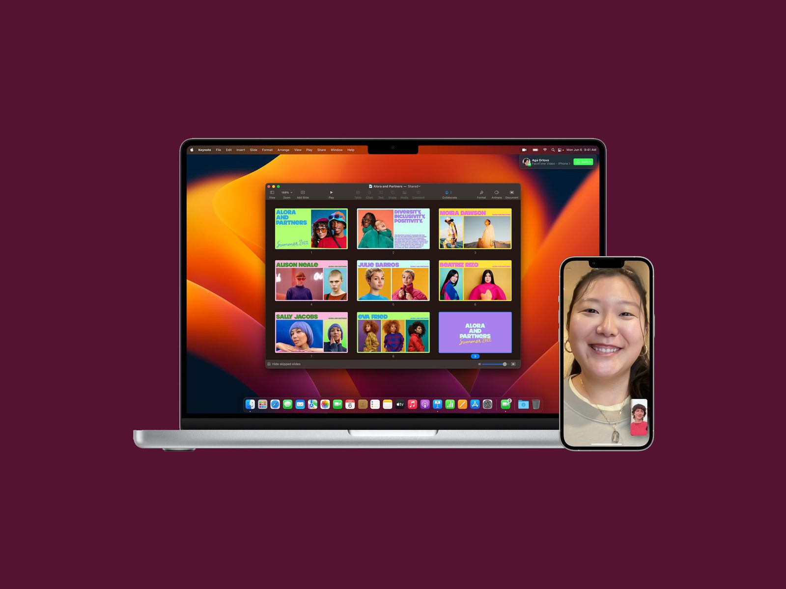 MacBook Introduces macOS Ventura FaceTime Handoff
