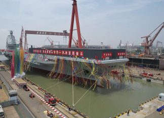China has introduced its third aircraft carrier, the Fujian


