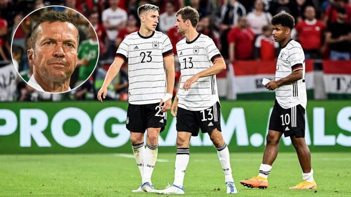 Lothar Matthäus (kl. Bild) stellte der deutschen Nationalmannschaft nach dem Remis gegen Ungarn kein gutes Zeugnis aus.